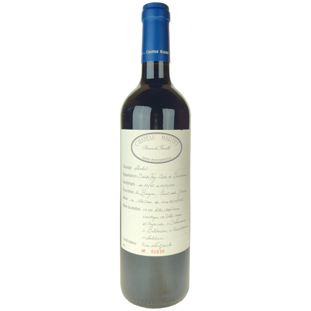 Sainte Foy Côtes de Bordeaux rouge Réserve de Famille 2021, Château Martet 2